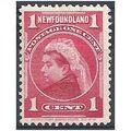 Newfoundland 1897 SG84 1c Carmine Mounted.Mint.