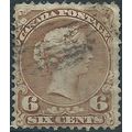 Canada 1870 SG59b 6c Yellow-Brown Fine Used .. ..