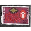 AUS 1969 U/M 25c 'CHRISTMAS' (EBID59-132)