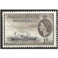 Falkland Islands Deps 1954 G27 1d Black & Sepia...