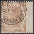 SG: 122b used Liverpool 16.Sep.1872 Cat £ 65