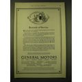 1924 General Motors Ad - Rewards of service