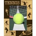 Tennis Laser Engraved Wood Picture Frame Portra...