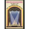 1925 To Pantomime & Play London Theatre Train Underground Postcard