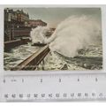 1967 postcard Bridlington, Rough Sea on the Ter...