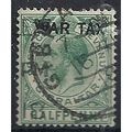 Gibraltar 1918 SG86 1/2d Green WAR TAX Good/Fin...