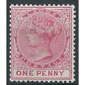 Lagos 1885 SG22 1d Rose-Carmine Wmk Crown CA Mo...