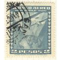 Chile 1934 (Air) - 2p blue - Planes over globe ...