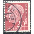Germany 1954 - 20pf carmine - President Heuss -...