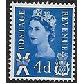 SG S8v: 4d. deep bright blue Scotland Regional:...