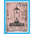 VATICAN. 1967. MICHEL # 520. AVION SOBRE BASILI...
