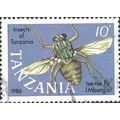 TANZANIA, INSECT, Tse-tse fly, blue 1987, 10/-