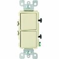 Leviton R51-05634-0IS 15 Amp Ivory Decora Dual ...