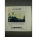 1989 Continental Airlines Ad - Continental's England. Hauntingly beautiful