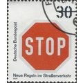 GERMANY, Give Way, Stop Sign, orange 1971, 30pf...