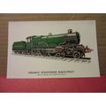 G.W.R., no 4073 STEAM ENGINE collector postcard...