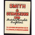 c1950s Smith & Stevenson Butchers Outfitters, B...