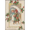 Bright and Happy Christmas, 1910 - Postcard