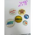 6Pc Lot VTG Buttons Pins Pinbacks Michigan, Wha...