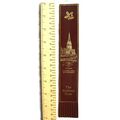 Vintage: red leather bookmark - Clumber Park, N...
