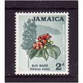 JAMAICA 1964 SG 219 2d BLUE MAHOE HIBISCUS M MINT