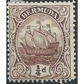 Bermuda 1912 SG44 1/4d Brown Mounted Mint ..