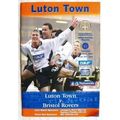 2001 programme Luton Town v. Bristol Rovers