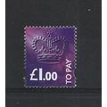 GB.Postage Due.D108 £1 Violet,Magenta and Black...