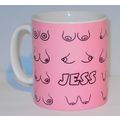 PERSONALISED Boobs Mug ANY NAME Breast Cancer A...