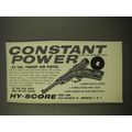 1964 Hy-Score .22 Cal. Target Air Pistol Ad - Constant Power