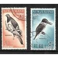 NEW ZEALAND 1960 SACRED KINGFISHER & PIGEON SG8...