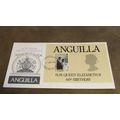 1986 Anguilla FDC Cover -Queen Elizabeth 60th B...