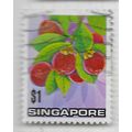 SINGAPORE 1973 FLOWERS AND FRUITS $1 CDS