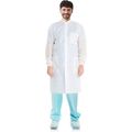 White Disposable Lab Coats for Adults, L. 10 Pa...