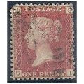 1858 SG43 1d Red Plate 189 Good/Fine Used Check...