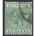 Cyprus 1923 SG88 30pa Green Fine Used....