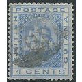 British Guiana 1876 SG128 4c Blue Wmk Crown CC ...