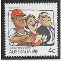 AUS 1988 4c 'LIVING TOGETHER - TRADE UNIONS' FI...