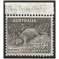 Australia 1943 SG191var 9d Chocolate THIN Paper...