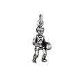 Sterling Silver BasketBall Player Dribbling pen...