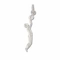 Sterling Silver BasketBall Player Charm pendant.