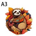 Cute Sloth Wooden Puzzle, Unique Animal Shapes,...