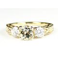 Green Amethyst (Prasiolite), w/ 2 Accents, 10KY...