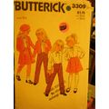 Vintage Butterick 3309 Girl's Jacket, Blouse, S...
