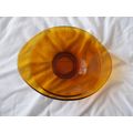 DISH / AMBER / OPAQUE DECORATIVE FROM 60S (03/0...