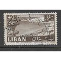 LEBANON 1961 40p SEPIA BAY OF MAAMELTEIN SG 689...