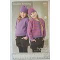 Vintage: Stylecraft 8498 sweater, cardigan & ha...