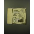 1960 Random House Book Advertisement - Hawaii b...
