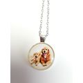 Golden Retriever Mother Pup Baby Glass Cabochon...
