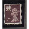 1971/93 GB WALES 7P PURPLE F/U SGW23